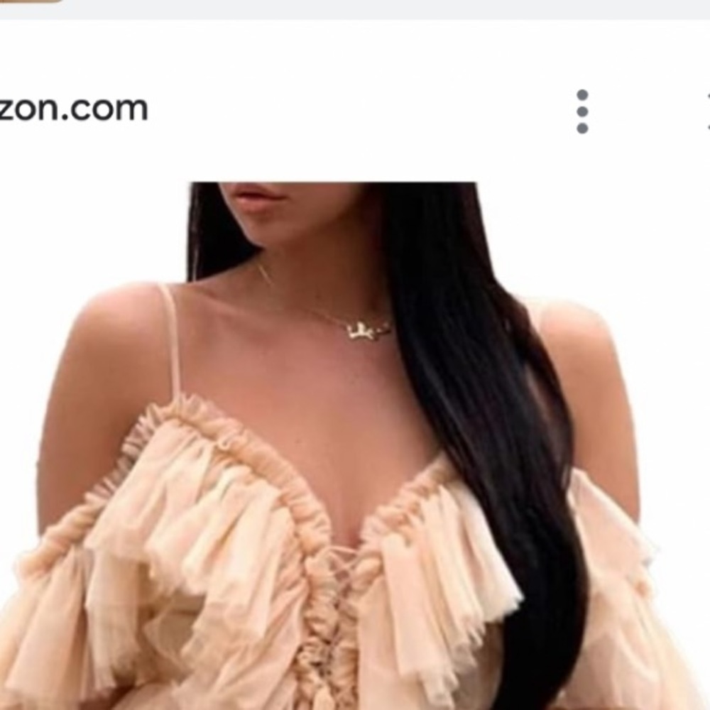 AKIRA Cream Ruffled Crop Top